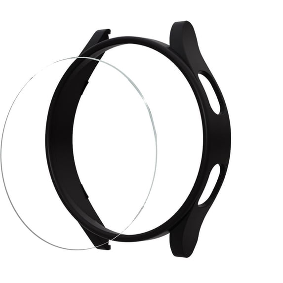 SOLOLUP (1Pack/3Pack) Screen Protector Case for Samsung Galaxy Watch 4 40mm 44mm, Anti-Fog Tempered Glass Protective Film and Hard PC Bumper Face Watch Cover Set for Watch 4 for Women Men