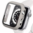 thumbnail image 1 of SOLOLUP (1Pack/3pack) Tempered Glass Hard Case for Apple Watch Case 45mm 44mm 38mm 42mm 41mm 40mm PC Shockproof Full Protective Bumper Case Face Cover Accessories for iWatch Series 8 7 SE 6 5 4 3 2 1, 1 of 9