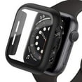 thumbnail image 1 of SOLOLUP (1Pack/3pack) Tempered Glass Hard Case for Apple Watch Case 45mm 44mm 38mm 42mm 41mm 40mm PC Shockproof Full Protective Bumper Case Face Cover Accessories for iWatch Series 8 7 SE 6 5 4 3 2 1, 1 of 9