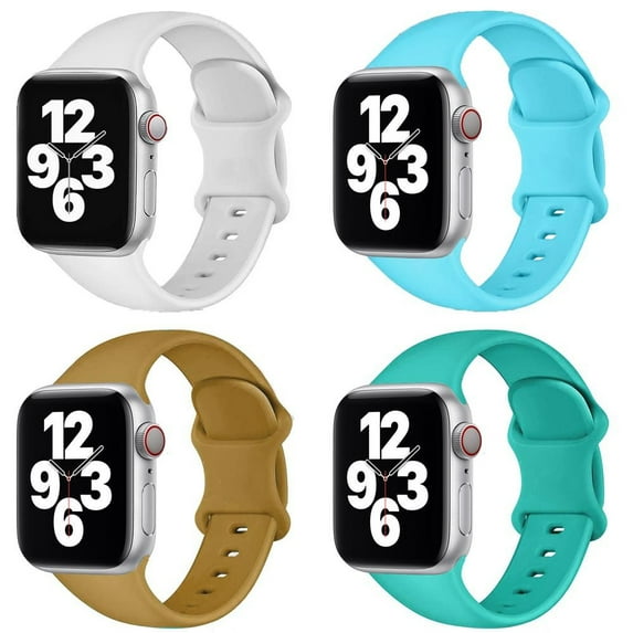 SOLOLUP (1Pack/4Pack) Sport Band for Apple Watch Bands 44mm 45mm 41mm 40mm 38mm 49mm 42mm Women Men Elastic Adjustable Silicoen Bands Wristbands Strap for iWatch Series Ultra 8 7 SE 6 5 4 3 2 1 Nike