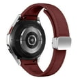 thumbnail image 1 of SOLOLUP 20mm Slim Leather Band Compatible with Samsung Galaxy Watch 6 5 4 44mm 40mm, 6 Classic 47/43mm, 5 Pro 45mm, 4 Classic 46/42mm, No Gap 20mm Silicone Sport Band Magnetic Buckle Women Men, 1 of 10
