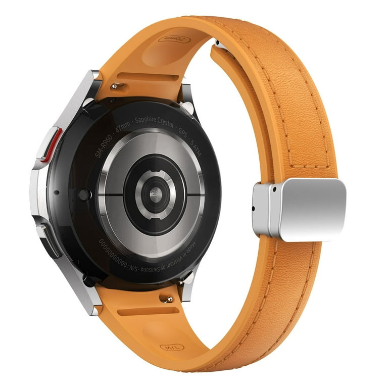 SOLOLUP 20mm Slim Leather Band Compatible with Samsung Galaxy