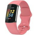 thumbnail image 1 of SOLOLUP Band Compatible with Fitbit Charge 5 Bands Women Men, Soft Silicone Adjustable Waterproof Sport Replacement Wristbands Strap for Fitbit Charge 5 / Charge 6 Fitness Tracker, 1 of 12