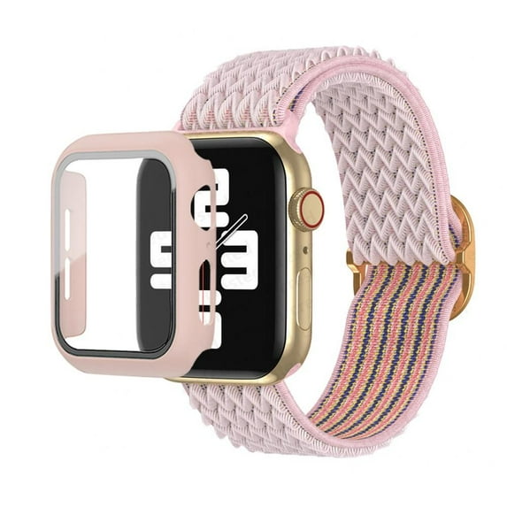 SOLOLUP Braided Solo Loop for Aplle Watch Bands and Case 44mm 45mm 41mm 38mm 40mm 49mm 42mm Adjustable Sport Nylon Scrunchie Band Protective Cover Bumper with for iWatch Series 8 7 SE 6 5 4 3 2 1