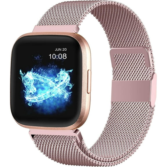 SOLOLUP Compatible with Bands 2 Bands for Women Men, Stainless Steel Metal Mesh Replacement Band Accessories Bracelet Strap with Magnet Lock for bands