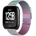 thumbnail image 1 of SOLOLUP Compatible with Fitbit Versa 2 Bands for Women Men, Stainless Steel Metal Mesh Replacement Band Accessories Bracelet Strap with Magnet Lock for Fitbit Versa/Versa Lite SE, 1 of 9