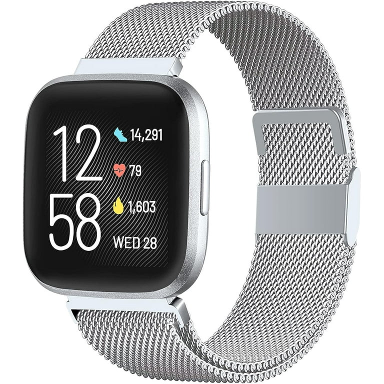 Replacement Wristband Fitbit Versa Stainless Steel Yutior Metal