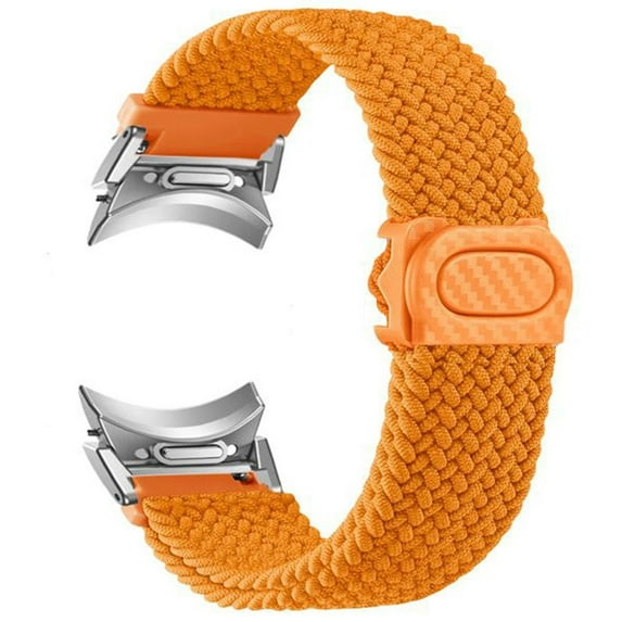 SOLOLUP No Gap 20mm Band for Samsung Galaxy Watch 6 5 4 Band 40mm 44mm Watch 5 Pro 45mm/Galaxy Watch 6 classic bands 43mm 47mm /4 classic 42mm 46mm Magnetic Fabric Woven Braided strap for women men