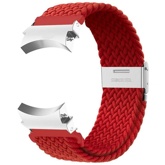 SOLOLUP No Gap 20mm Braided Bands for Samsung Galaxy Watch 6 4 5 Band 40mm 44mm/Galaxy Watch 4 6 Classic Band 42mm 46mm 43mm 47mm/Watch 5 Pro Band 45mm, Stretchy Nylon Sport Strap for Women Men