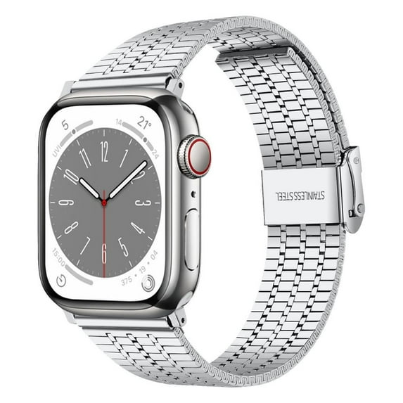 SOLOLUP Metal Stainless Steel Band Compatible with Apple Watch Band iWatch Bands 38mm 40mm 41mm 42mm 44mm 45mm 49mm, Quick Release Watch for iWacth Series Ultra 9 8 7 SE 6 5 4 3 2 1