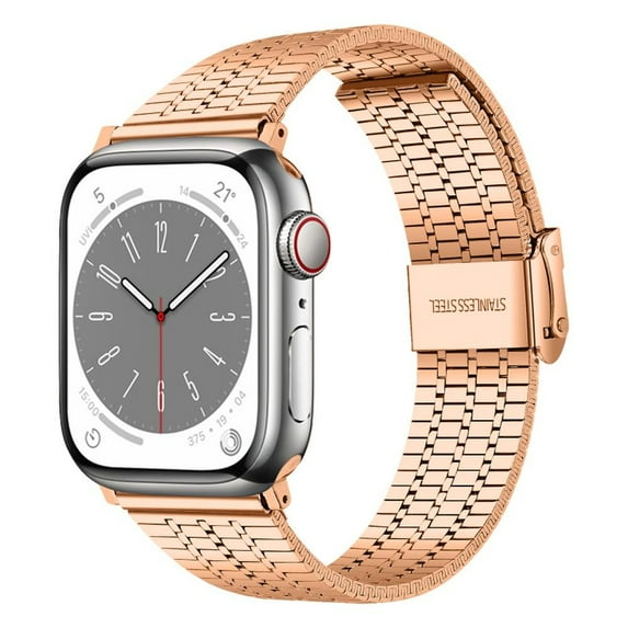 SOLOLUP Metal Stainless Steel Band Compatible with Apple Watch Band iWatch Bands 38mm 40mm 41mm 42mm 44mm 45mm 49mm, Quick Release Watch for iWacth Series Ultra 9 8 7 SE 6 5 4 3 2 1