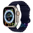 thumbnail image 1 of SOLOLUP Ocean Silicone Bands Compatible with Apple Watch Band 49mm 45mm 44mm 42mm 41mm 40mm 38mm, Breathable Sport Strap Adjustable Wristband for iWatch Ultra Series 9/8/7/SE/6/5/4/3/2/1 Women Men, 1 of 12