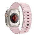 thumbnail image 1 of SOLOLUP Silicone Magnetic Link Band Compatible with Apple Watch Band iwatch Bands 49mm 45mm 44mm 42mm 41mm 40mm 38mm Silicone Wristband Magnet link for iWatch SE SE2& Series 9 8 7 6 5 4 3 Ultra 2, 1 of 11