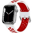thumbnail image 1 of SOLOLUP Sport Bands Compatible with Apple Watch Band iWatch Bands 49mm 45mm 44mm 42mm 41mm 40mm 38mm Women Men, Adjustable Soft Silicone Sport Band for iWatch Series 9 8 7 6 5 4 3 2 1 SE Ultra, 1 of 13
