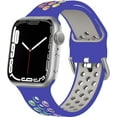 thumbnail image 1 of SOLOLUP Sport Bands Compatible with Apple Watch Band iWatch Bands 49mm 45mm 44mm 42mm 41mm 40mm 38mm Women Men, Adjustable Soft Silicone Sport Band for iWatch Series 9 8 7 6 5 4 3 2 1 SE Ultra, 1 of 13