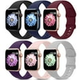 thumbnail image 1 of SOLOLUP Sport Bands Compatible with Apple Watch Band iwatch Bands 38mm 40mm 41mm 42mm 44mm 45mm 49mm,Soft Silicone Waterproof Strap for iWatch Apple Watch Series 9 Ultra 8 7 6 5 4 3 2 1 SE Women Men, 1 of 12