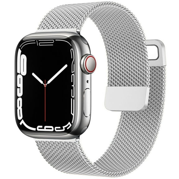 SOLOLUP Stainless Steel Mesh Magnetic Metal Band Compatible with Apple Watch Band iWatch Bands 49mm 45mm 44mm 42mm 41mm 40mm 38mm Apple iWatch Series 9 8 7 6 5 4 3 SE Ultra 2 for Women Men