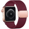 thumbnail image 1 of SOLOLUP Stretchy Braided Loop Compatible with Apple Watch Band iWatch Bands 41mm 40mm 38mm 49mm 45mm 44mm 42mm Men Women, Elastic Nylon Magnetic Clasp for iWatch Ultra Series 9 8 7 SE 6 5 4 3 2 1, 1 of 15