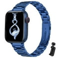 thumbnail image 1 of SOLOLUP Women Slim Stainless Steel Metal Bands For iWatch Ultra SE Series 9 8 7 6 5 4 3 2 1 Band, 14mm Wide Metal Strap Compatible with Apple Watch Bands 38mm 40mm 41mm 42mm 44mm 45mm 49mm, 1 of 12
