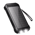 thumbnail image 1 of SOLPOWBEN 30000mAh Solar Power Bank Compatible for Iphone 17 Cell Phone 12W Portable Charger Power Bank for Outdoor Camping Hiking (Black), 1 of 8