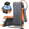 thumbnail image 1 of SOLPOWBEN 38800mAh Solar Power Bank, 22.5W Fast Charging Portable Charger with 27.6-Inch Retractable Cable, 3-in-1 Magnetic Wireless Charging for iPhone 12+, Watch & Earbuds, 1 of 13