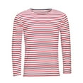thumbnail image 1 of SOLS Mens Marine Long Sleeve Stripe T-Shirt, 1 of 4