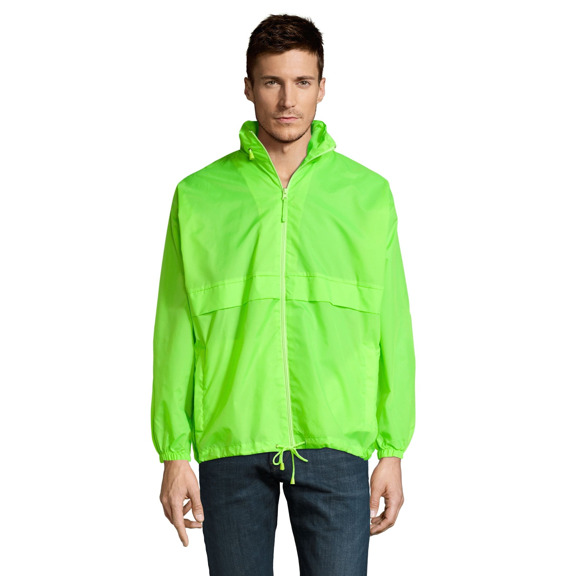 SOLS Surf Windbreaker Lightweight Water Resistant Anorak Jacket ...