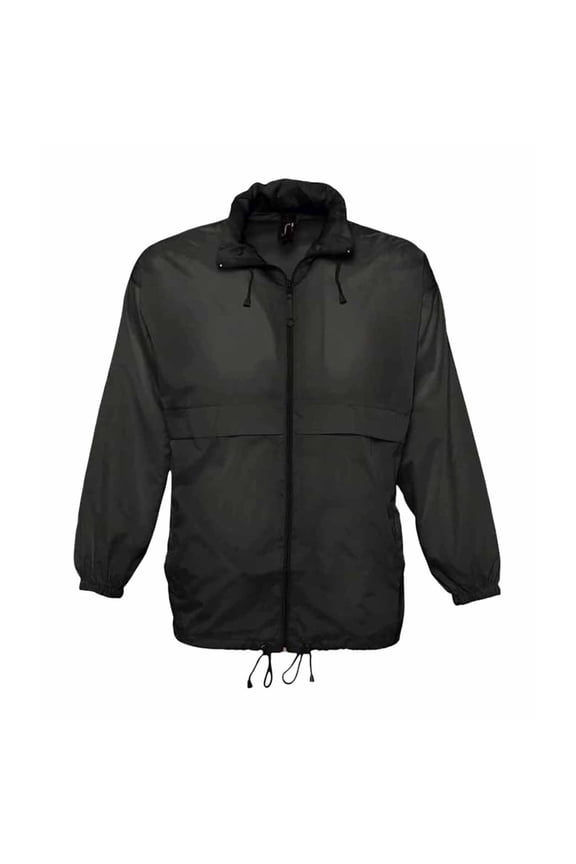 SOLS Surf Windbreaker Lightweight Water Resistant Anorak Jacket