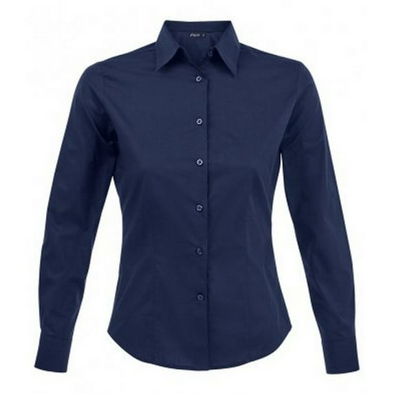 SOLS Womens Eden Long Sleeve Fitted Work Shirt