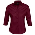 thumbnail image 1 of SOLS Womens Effect 3/4 Sleeve Fitted Work Shirt, 1 of 5