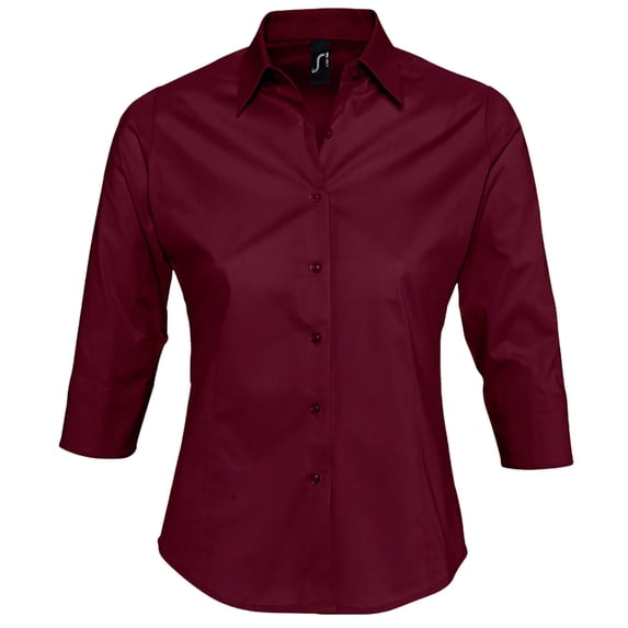 SOLS Womens Effect 3/4 Sleeve Fitted Work Shirt