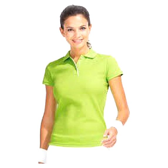SOLS Womens Pasadena Tipped Short Sleeve Pique Polo Shirt