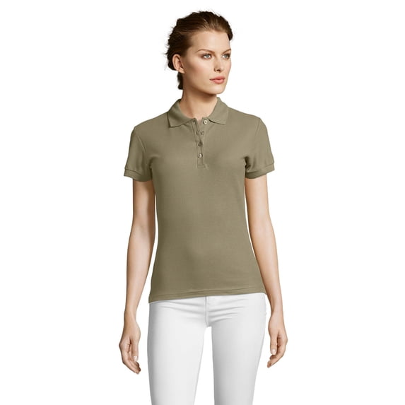 SOLS Womens People Pique Short-Sleeved Polo Shirt