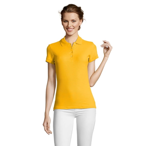 SOLS Womens People Pique Short-Sleeved Polo Shirt