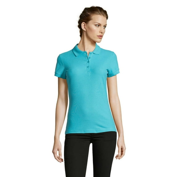 SOLS Womens People Pique Short-Sleeved Polo Shirt