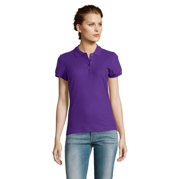 SOLS Womens People Pique Short-Sleeved Polo Shirt