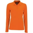 thumbnail image 1 of SOLS Womens Perfect Long Sleeve Pique Polo Shirt, 1 of 4