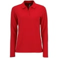 thumbnail image 1 of SOLS Womens Perfect Long Sleeve Pique Polo Shirt, 1 of 4