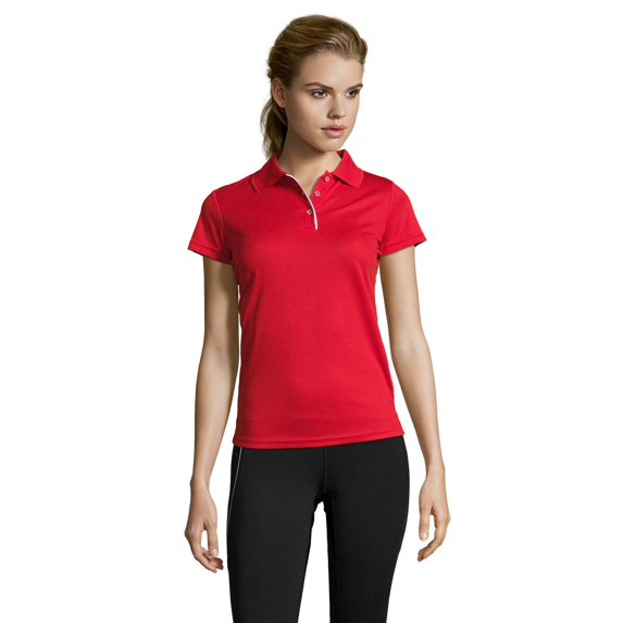 SOLS Womens Performer Short Sleeve Pique Polo Shirt