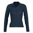 thumbnail image 1 of SOLS Womens Podium Cotton Pique Long-Sleeved Polo Shirt, 1 of 4