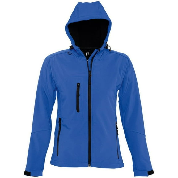 SOLS Womens Replay Hooded Soft Shell Jacket