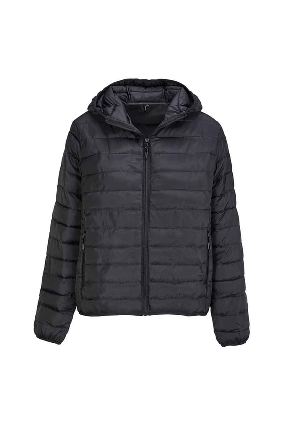 SOLS Womens Stream Hooded Padded Jacket