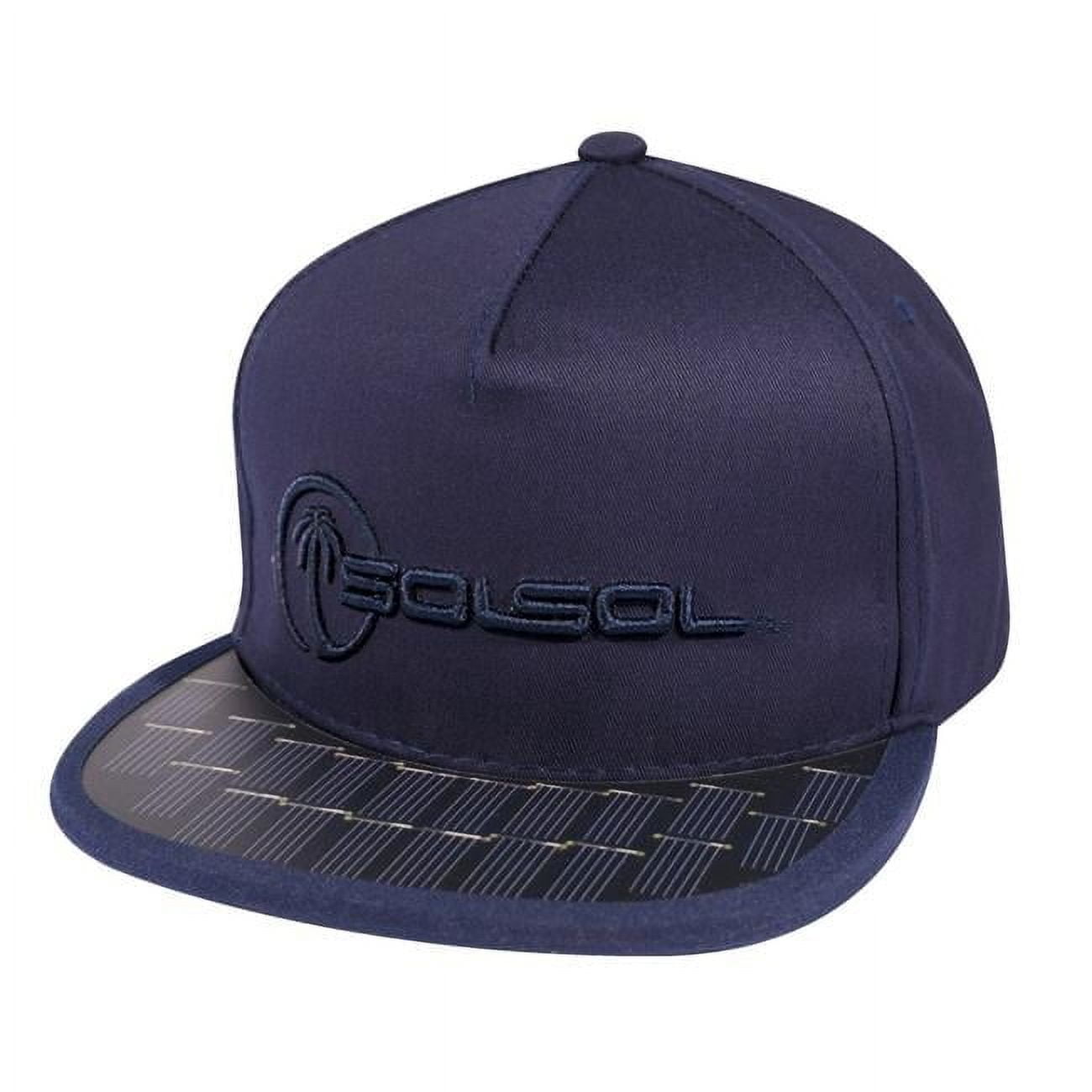 SOLSOL Poweraid Solar Cap - 100% Solar Power, Battery-free, USB Connection,  Black - Walmart.com