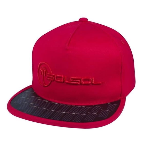 SOLSOL SS103 Poweraid Solar Hat Collection - Red