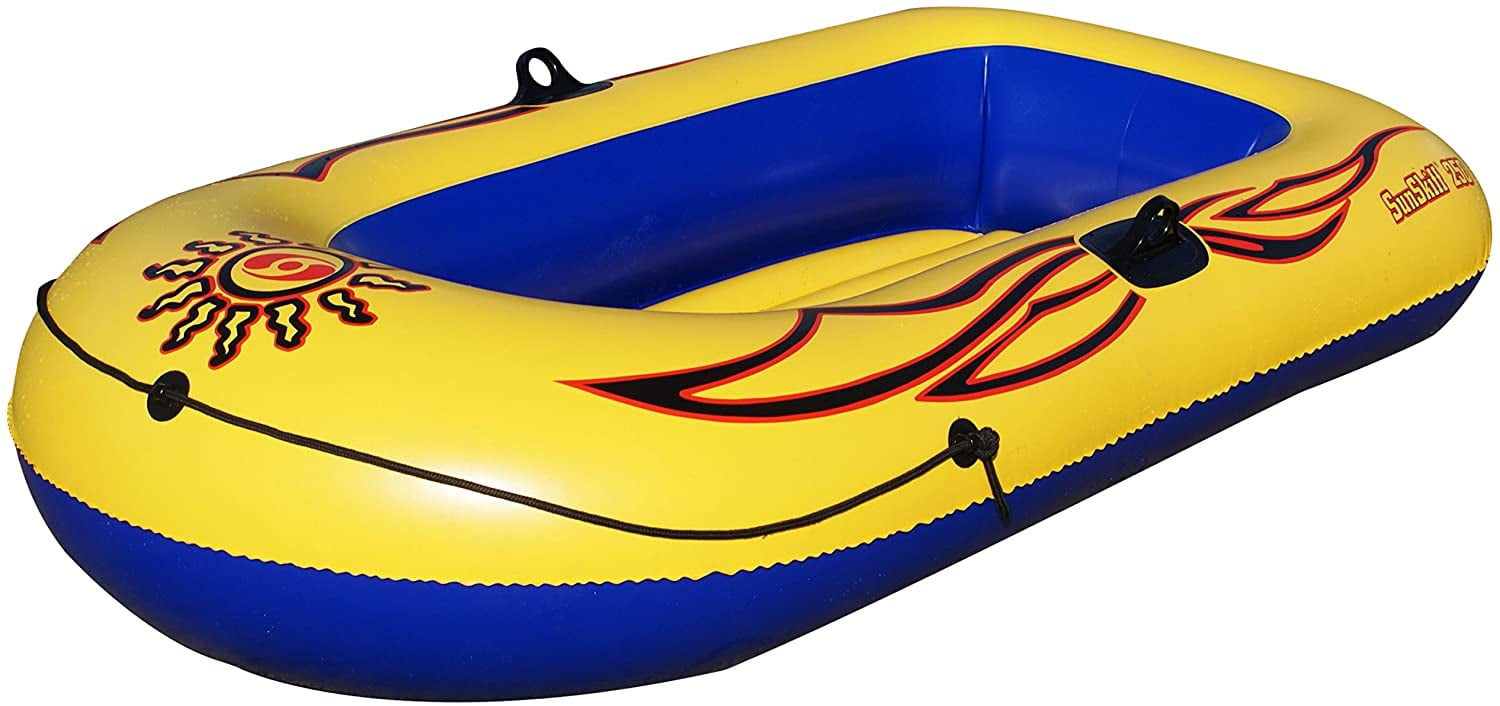 SOLSTICE Inflatable Boat Rafts 2 Person for Adults & Kids Comes W/ Pole