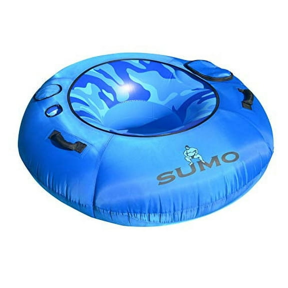 SOLSTICE Inflatable Cooler River Raft Float For Tubing With Cooler Holder, Cupholders, Grab Handles Tie On Rope Rafting Accessory| For Rivers Lake Ocean Pool Floating Heavy Duty Material
