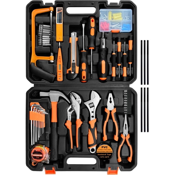 SOLUDE Tool Set,148-Piece Home Repair Tool Kit for Men Women College Students,Household Basic Hand Tool Sets with Case for Home Maintenance,Dorm Essentials and DIY Projects