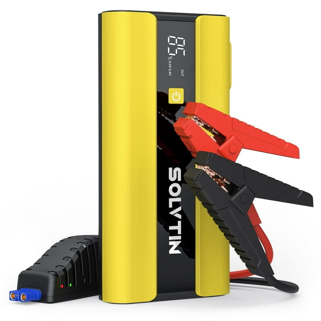SOLVTIN S6 Pro Jump Starter 2000A Peak, Portable Car Jump Starter for up to 8L Gas and 6L Diesel