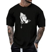 SOLY HUX Men's Graphic Print Tee Short Sleeve Round Neck T Shirt Tops