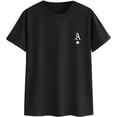 thumbnail image 1 of SOLY HUX Men's Playing Card Print T Shirt Casual Short Sleeve Tee Top, 1 of 5